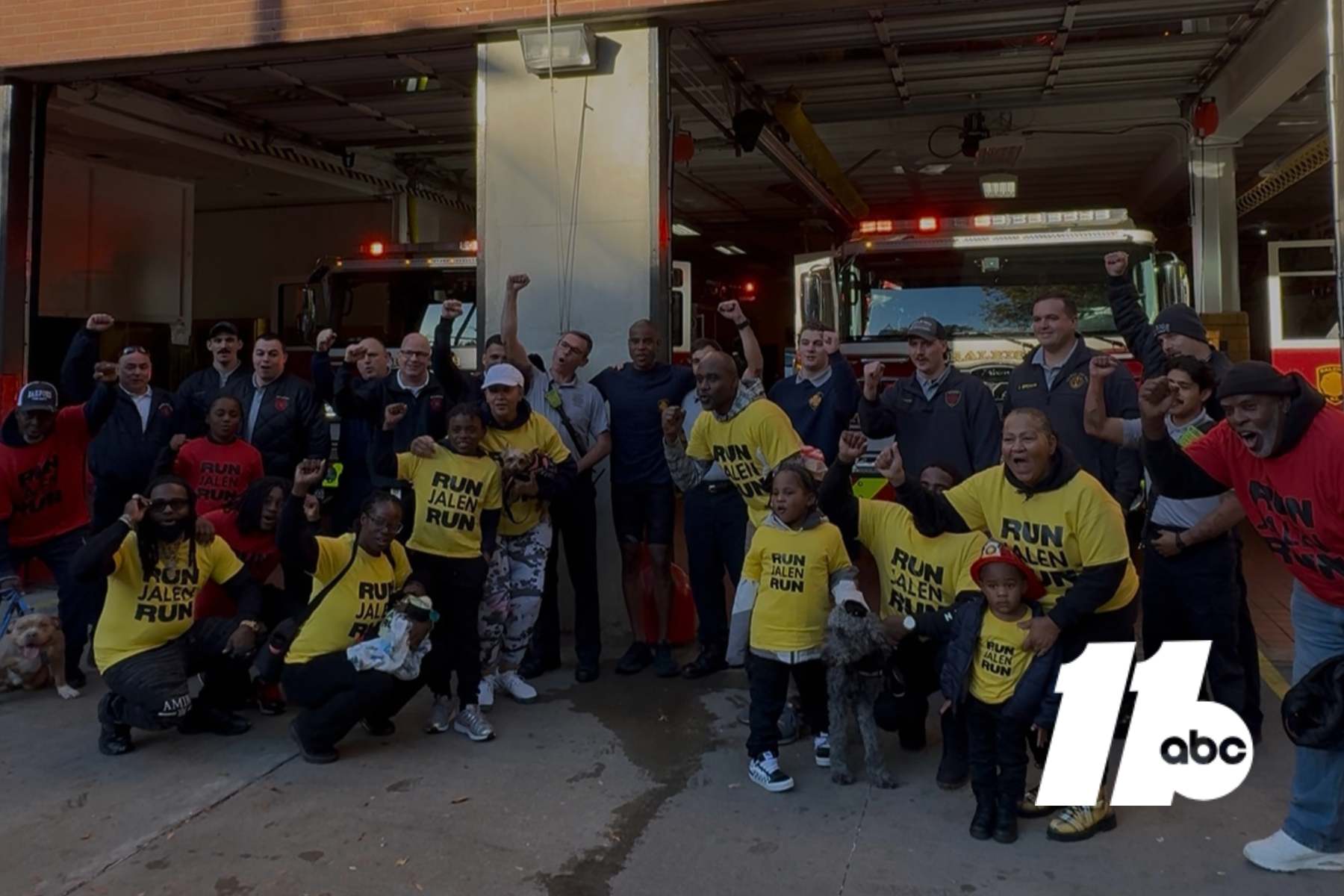 ABC11: Raleigh man running 150 miles across state to support firefighters screen capture