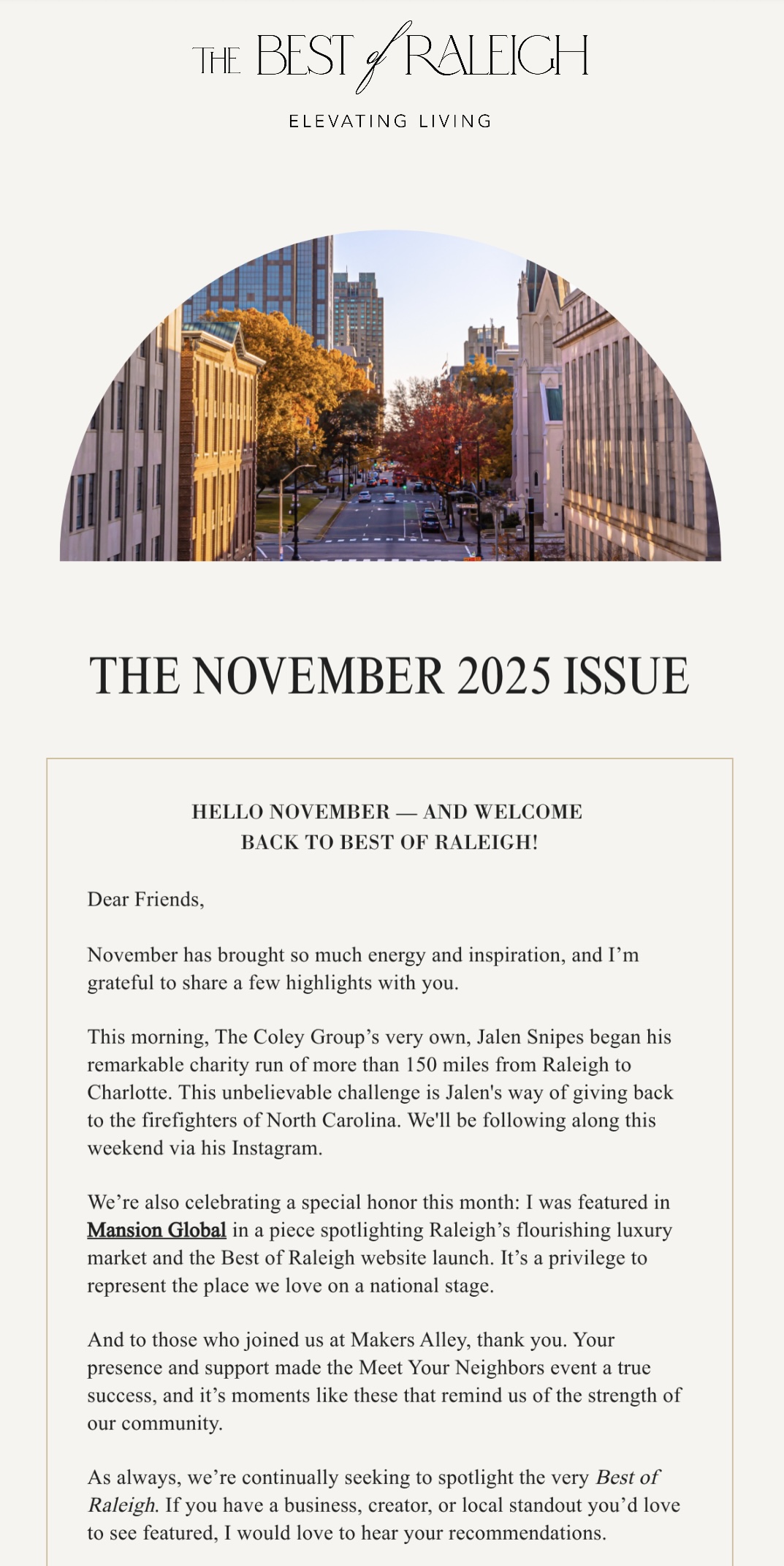 The November 2025 Issue  screen capture